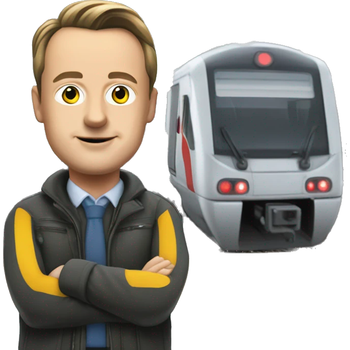 Bart De Wever accompagnateur de train SNCB emoji