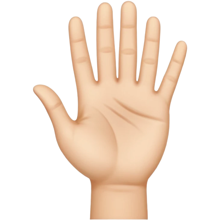 palm up hand emoji