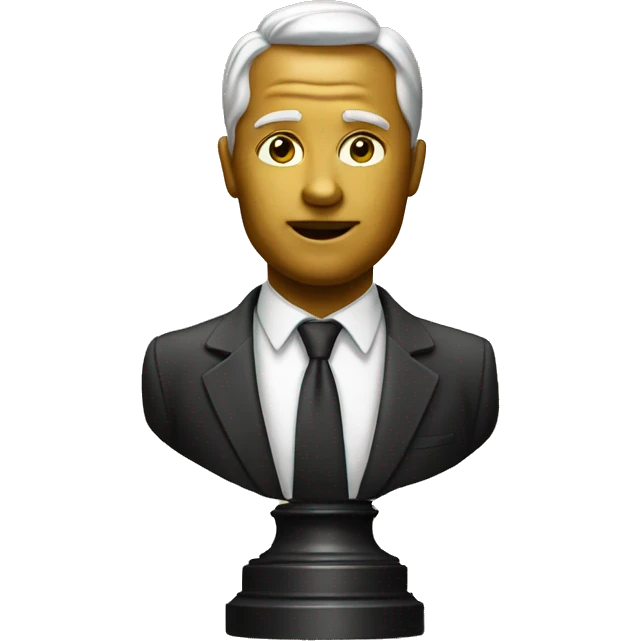 An Oscar statue emoji