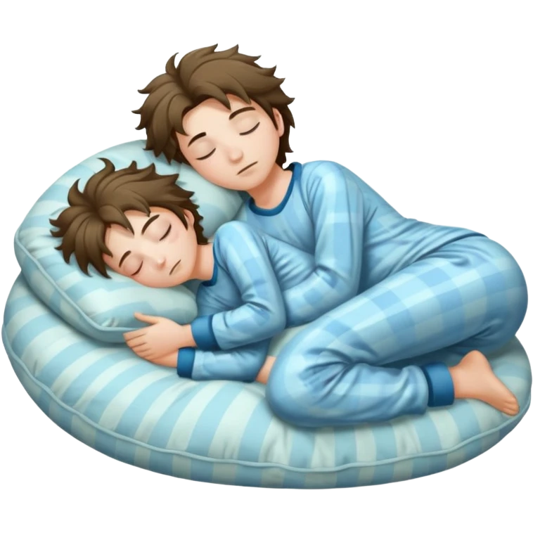 sleeping figure on pillow, full body emoji