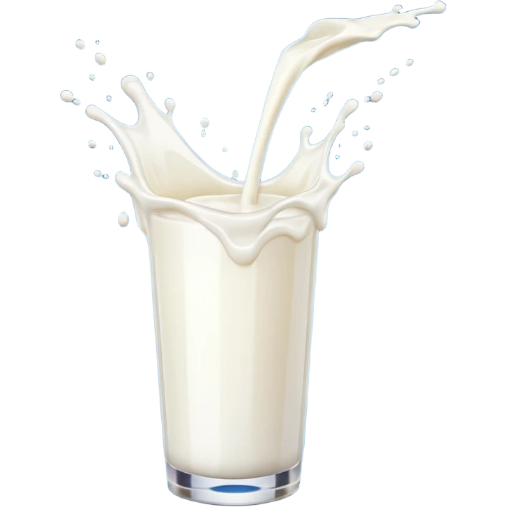 Milk splash emoji