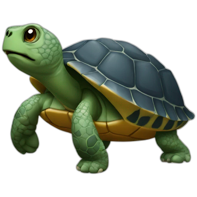 Chat sur tortue emoji