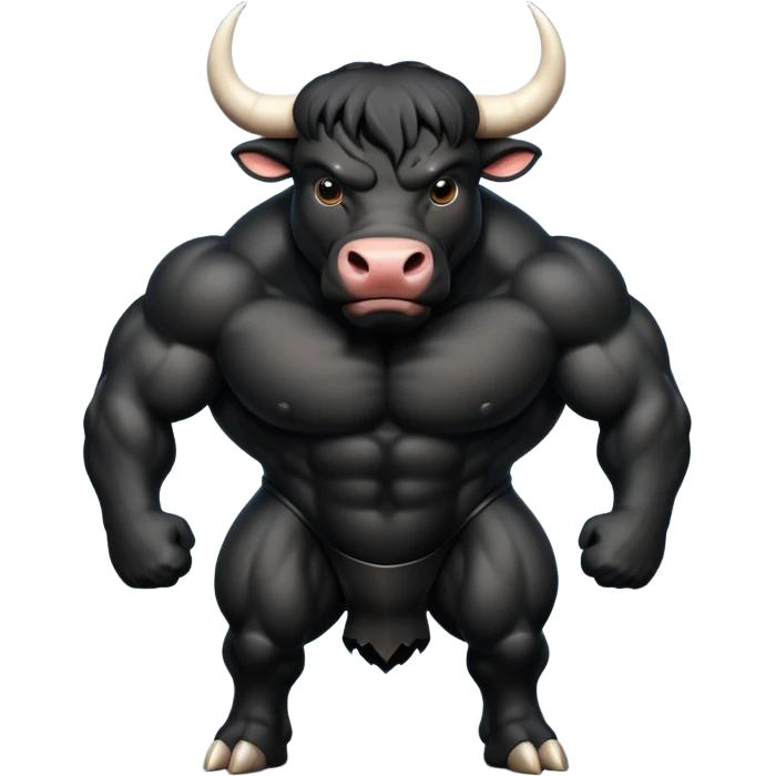Black bull emoji