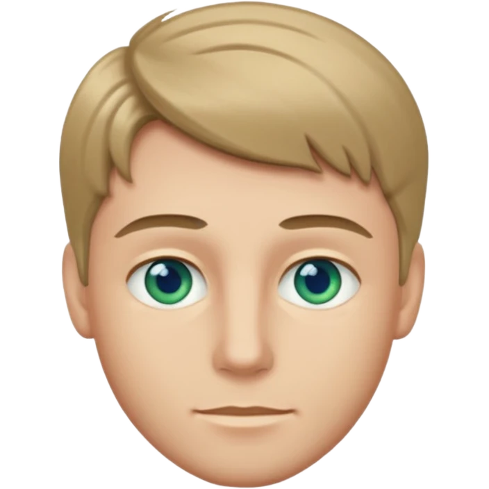 dark blond whit blue/green eys Male emoji
