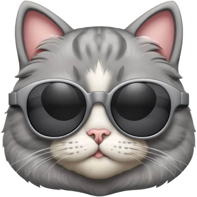 cat with oversized sunglasses emoji