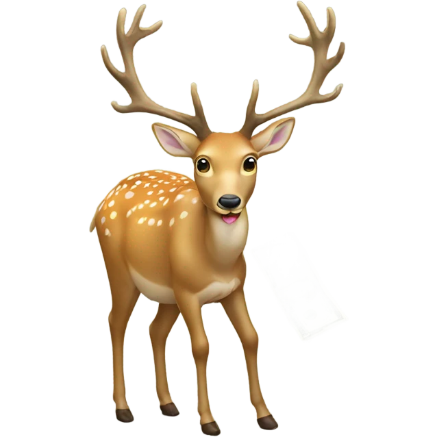 deer eating money emoji
