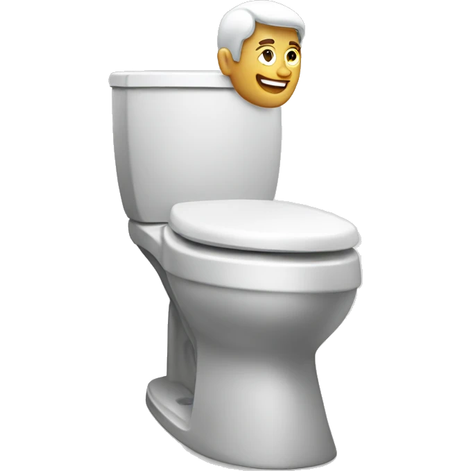 Man on a toilet emoji