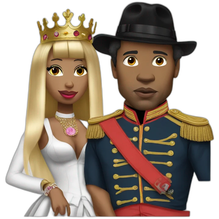 napoleon as rapper with nicki minaj emoji