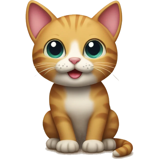Cat on the beach emoji
