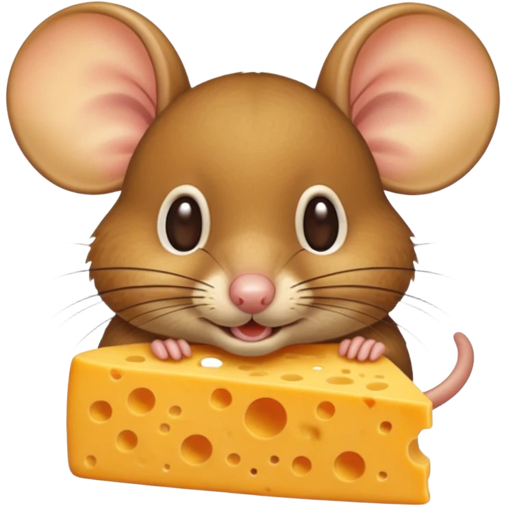 un topo che mangia il formaggio emoji