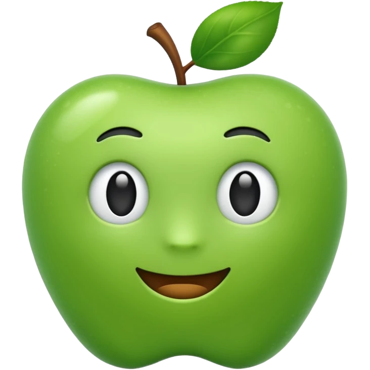 create apple-like emoji "🫩✌️" emoji