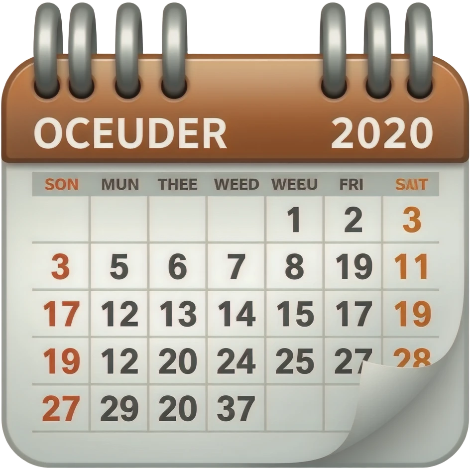 A OCT CALENDER WITH 17 DATE emoji