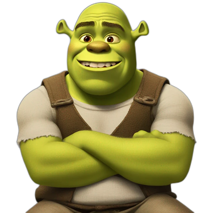 shrek cry and sitting emoji