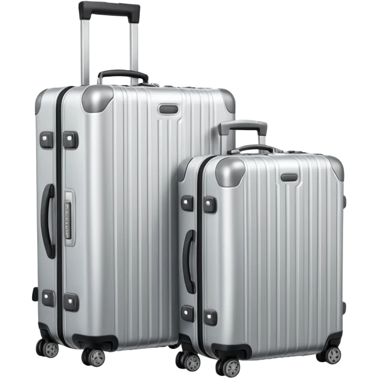 2 rimowa luggages emoji