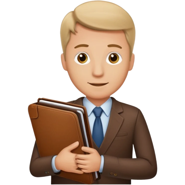 businessman with portfolio emoji