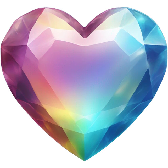 Crystal heart emoji