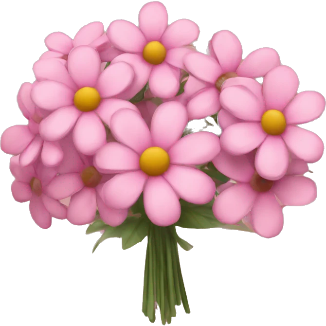 Bouquet pink flowers emoji