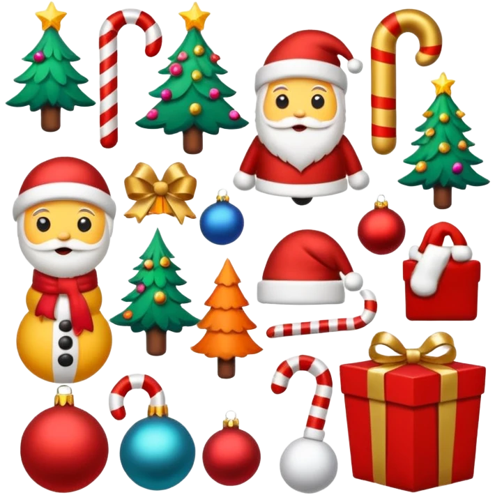 Christmas aesthetic sticker pack emoji