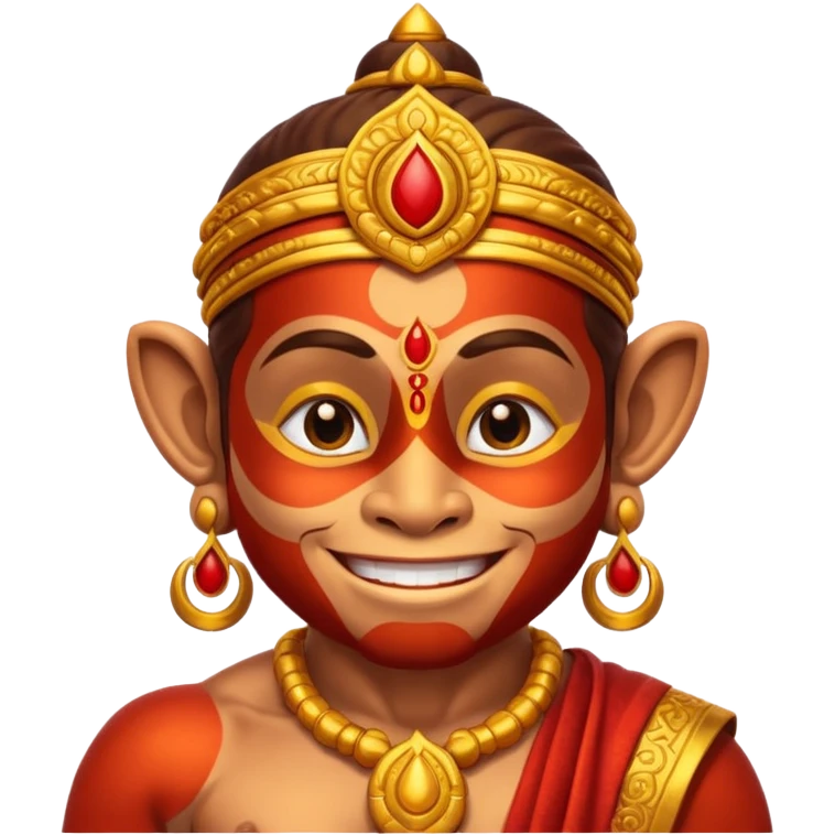 Hanuman ji god giving blessings  emoji