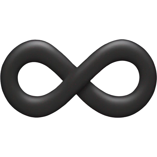 Infinity symbol emoji