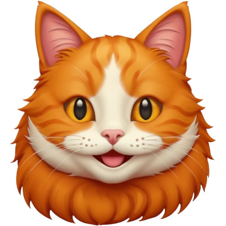 ginger cat smiling emoji
