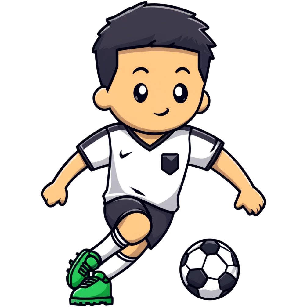Boy with a soccer ball, holding it or playing with it emoji