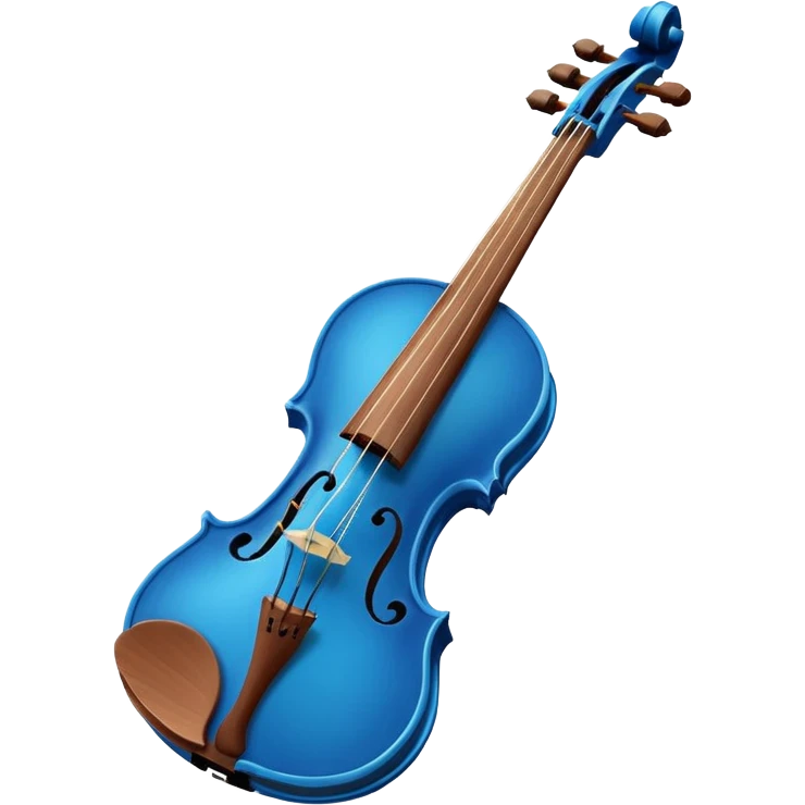 blue violin emoji