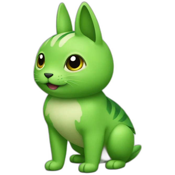 Green pikachi emoji