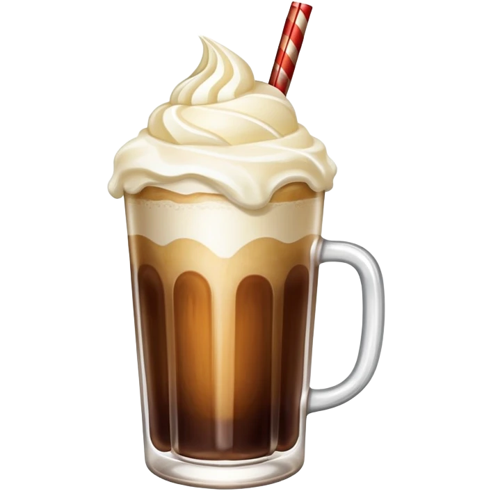 ultra realistic root beer float emoji