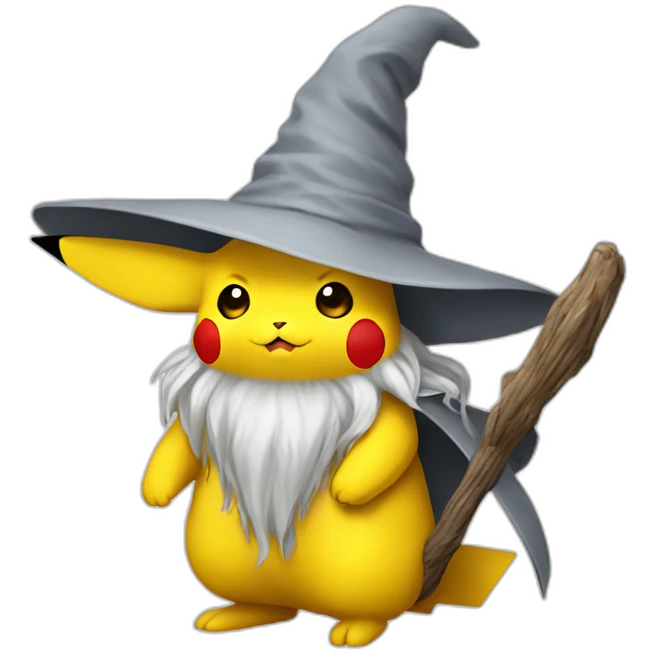 Gandalf Pikachu emoji