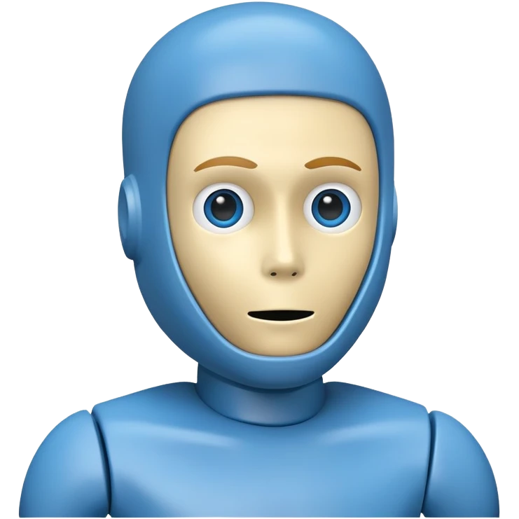 blue crash test dummy emoji