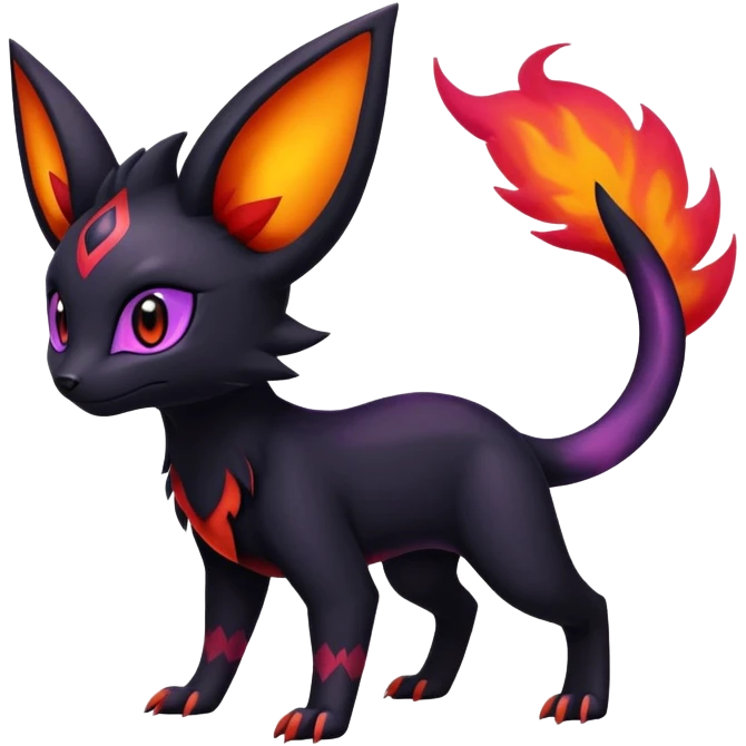 Salandit-Umbreon-Litten-Hybrid (Full body) emoji