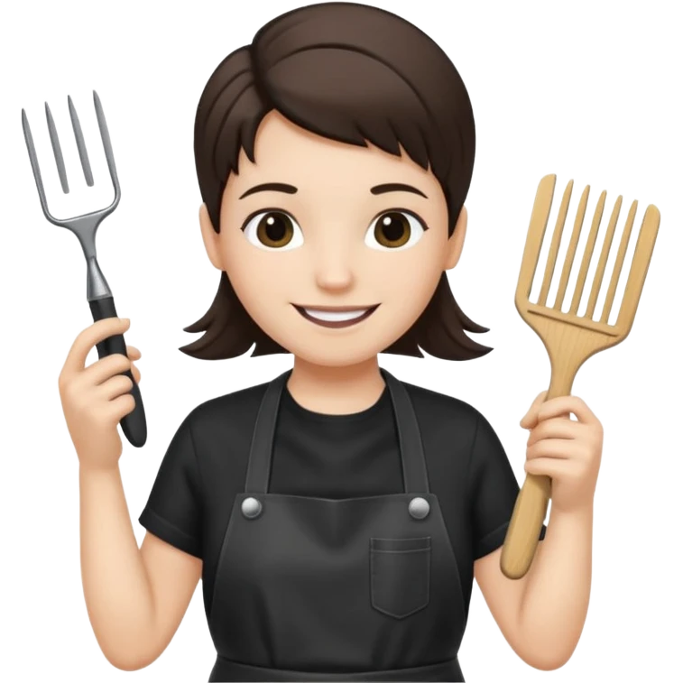 hair stylist white emoji