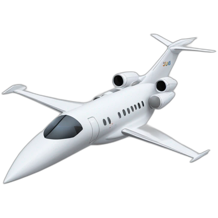 Dassault falcon 6X jet emoji