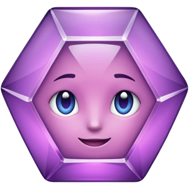 Cristal púrpura emoji