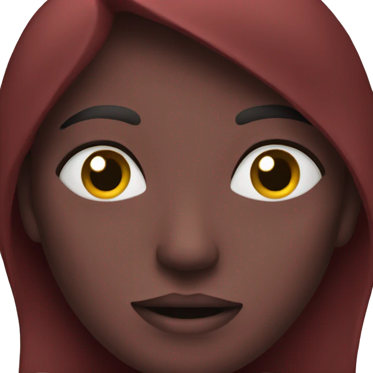 Dark red emoji