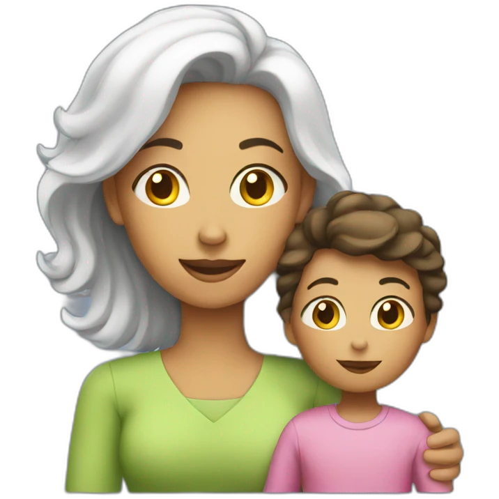 mom with child emoji
