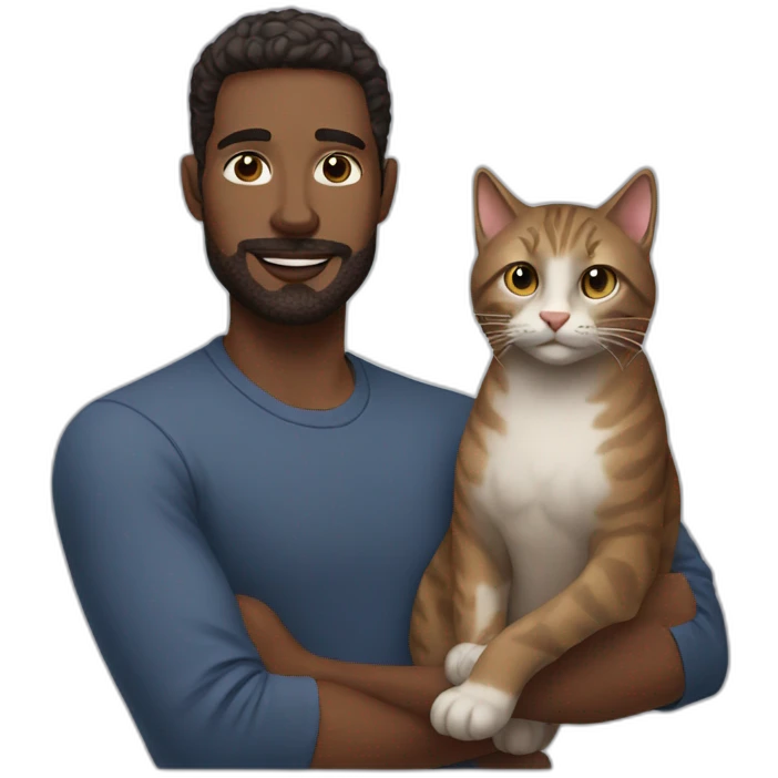 man withcat emoji