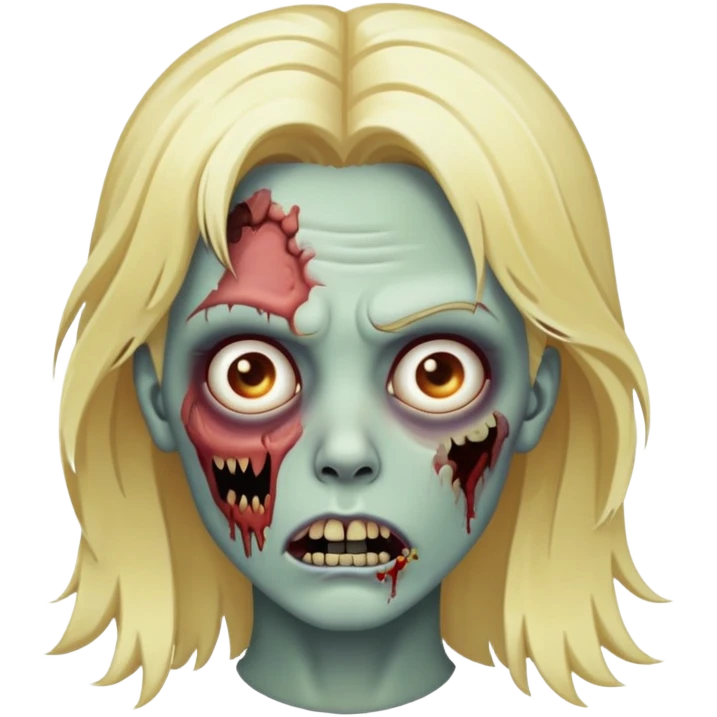 zombie with blode emoji