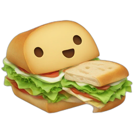 Jul with sandwich  emoji