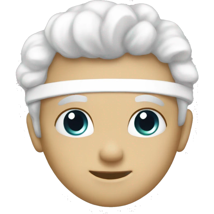 A white bow emoji