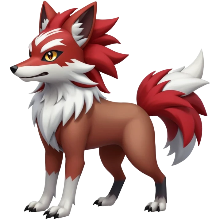  Lycanroc-Zoroark-hybrid (Full body) emoji