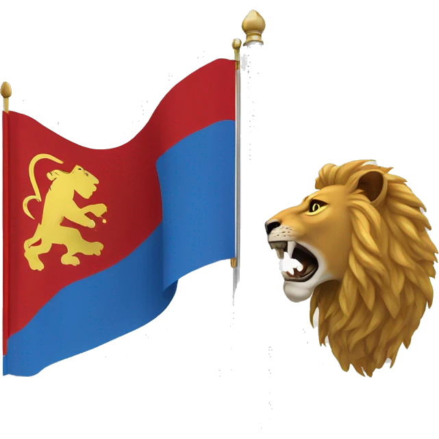 Darania flag wit armoured lion emoji