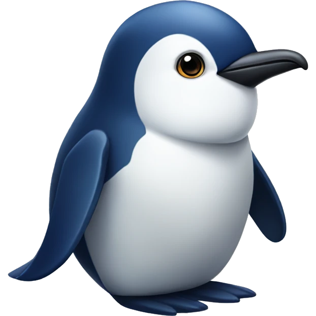 Navy blue penguin  emoji