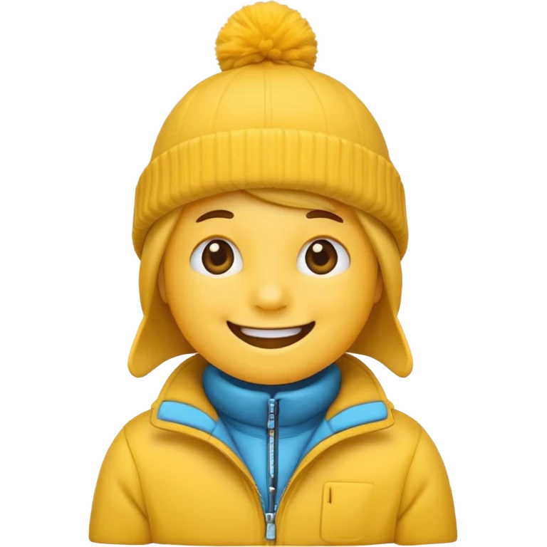Generic Smile emoji in winter hat and jacket  emoji