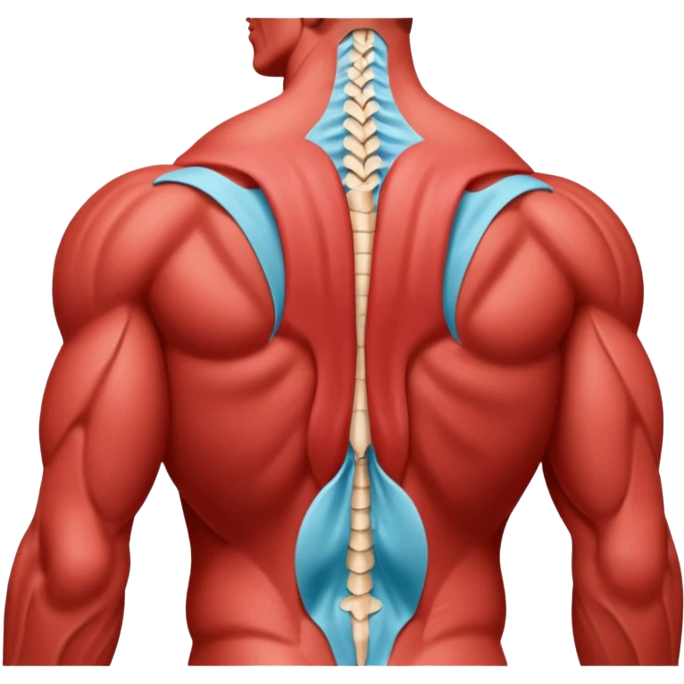 lats back muscles tissues  emoji