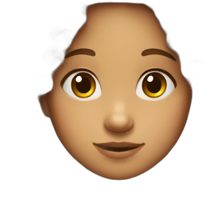 Curly cute girl emoji