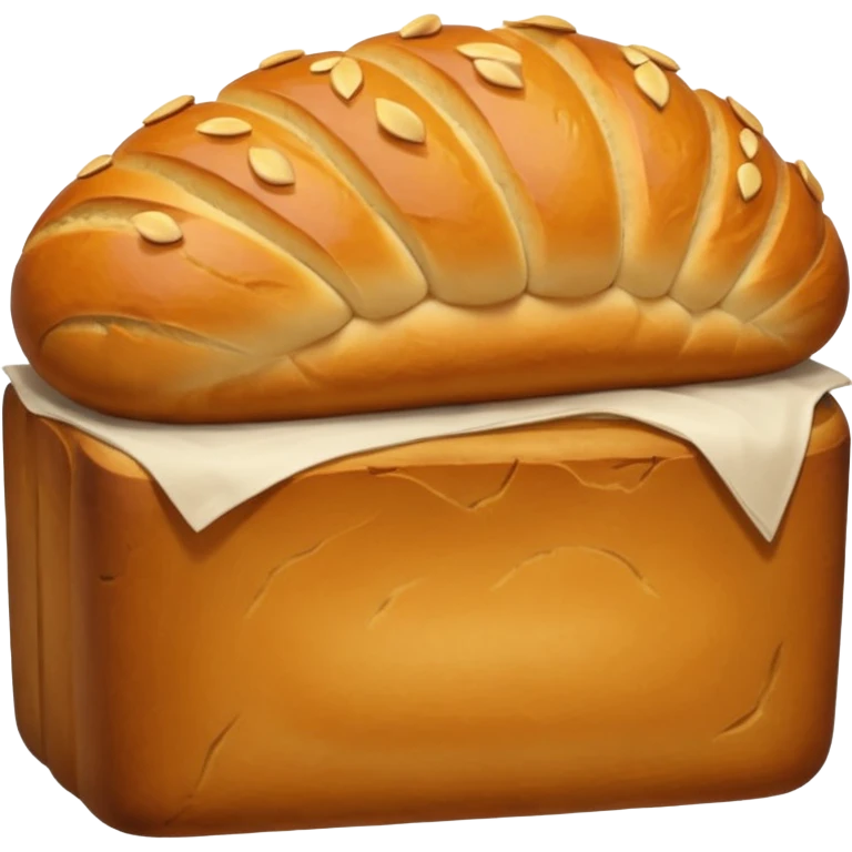 bread loaf taking a nap emoji