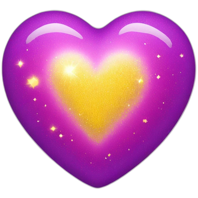 pink-and-purple-heart-with-yellow-sparkles emoji