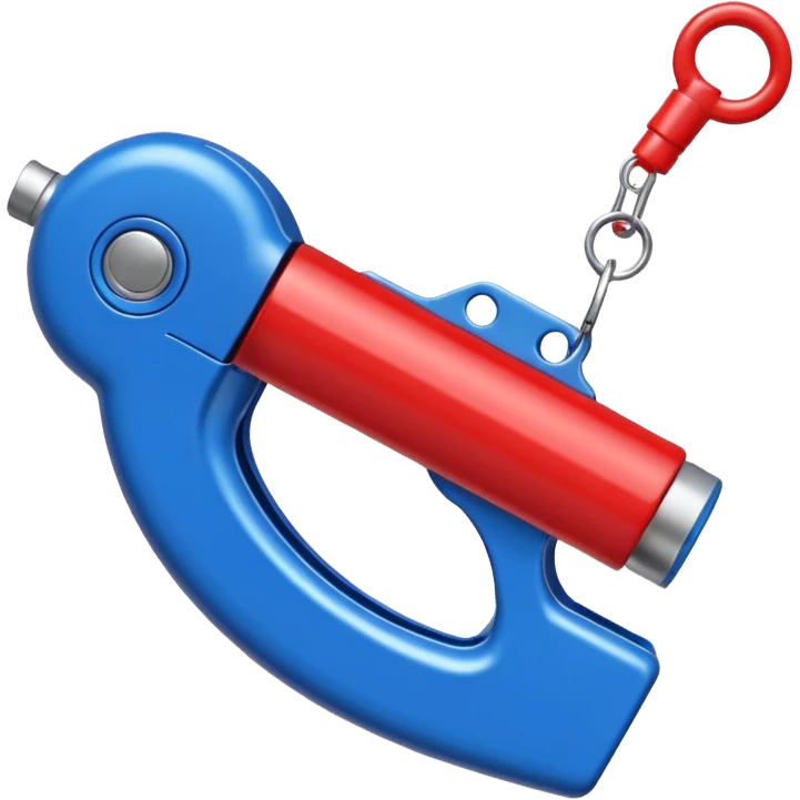 whistle in blue (#00A3E0) and red (#F9423A)  emoji